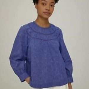 Toast chambray linen cotton top